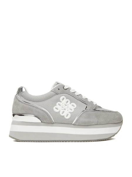 Nine West Sneakersy Strieborná sivá