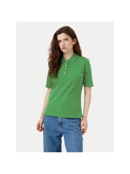 Tommy Hilfiger Pólóing Regular Fit zöld