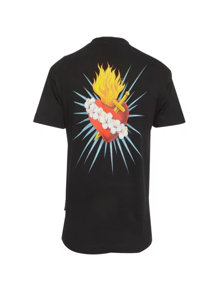 Tricou Palm Angels cu imagine negru