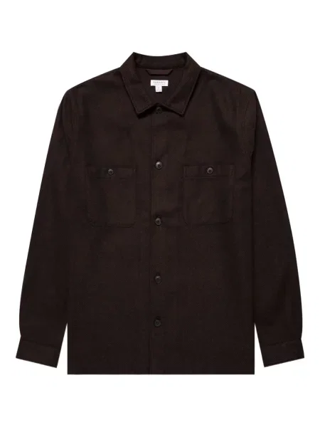 Дълго риза Sunspel кафяво