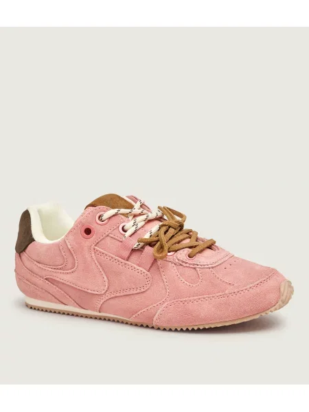 Kurt Geiger Sneakers K Slim Runner | piele întoarsă roz