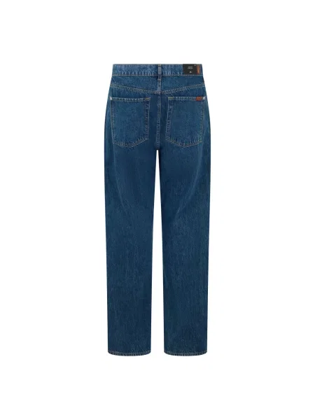 Jeansy straight leg 7 For All Mankind niebieskie