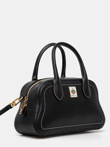 Шкіряна сумочка Bally чорний