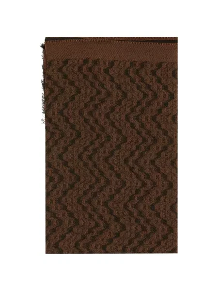 Šál Missoni s výšivkou hnědý