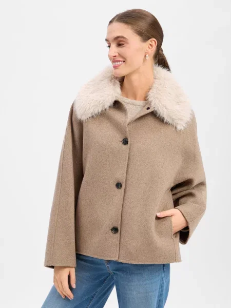 Marie Lund sweter wełniany Kobiety 34 brązowy