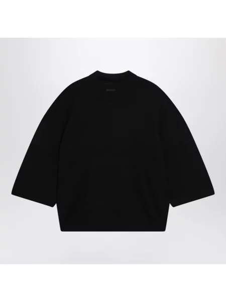 Dzianinowa koszulka polo Fear Of God czarna
