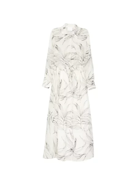 Sukienka midi Su w kwiatki biała