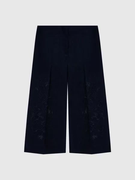 Бермуды Twinset с вышивкой синие