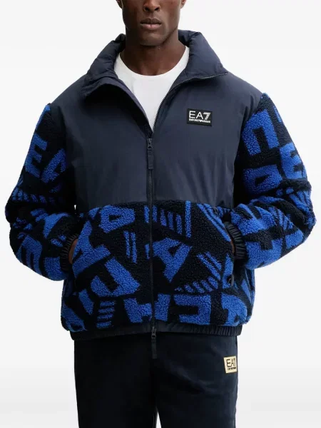 Geacă Ea7 Emporio Armani albastru