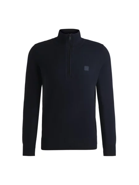 Lekki sweter Boss Orange granatowy