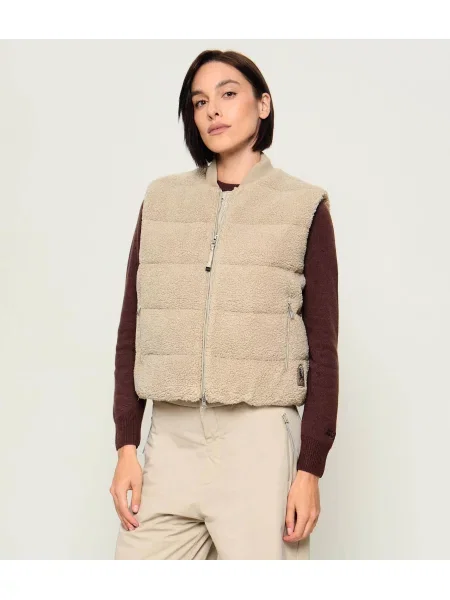 PARAJUMPERS De puf vestă Simaw bej