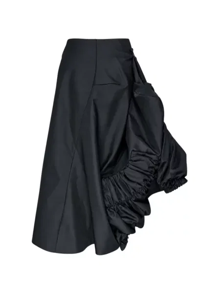 Fustă Comme Des Garçons cu volane asimetrică negru