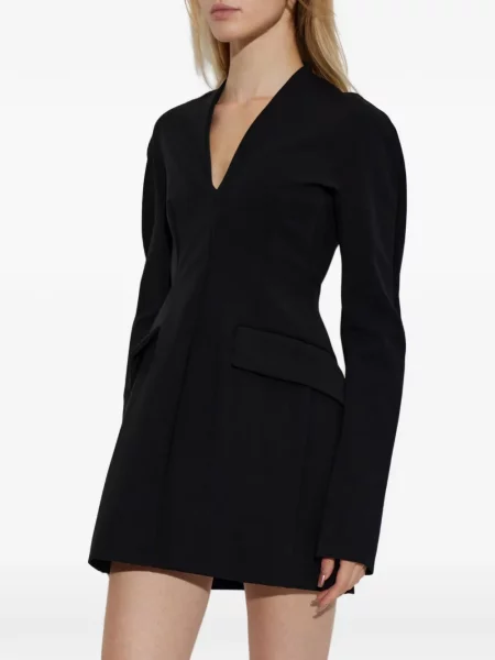 Rochie mini Sportmax cu decolteu în V negru