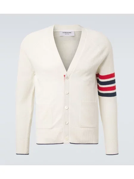 Cardigan Thom Browne de in alb