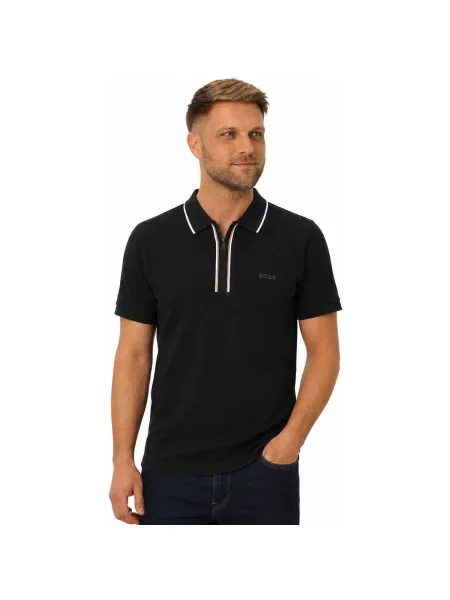 Tricou polo Boss negru
