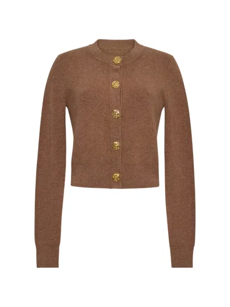 Cardigan Cara Cara cu model floral maro