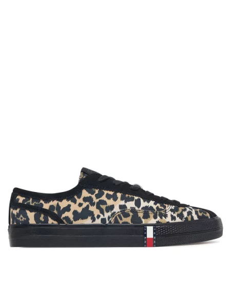 Tommy Jeans Sneakersy Archive Cheetah brązowy