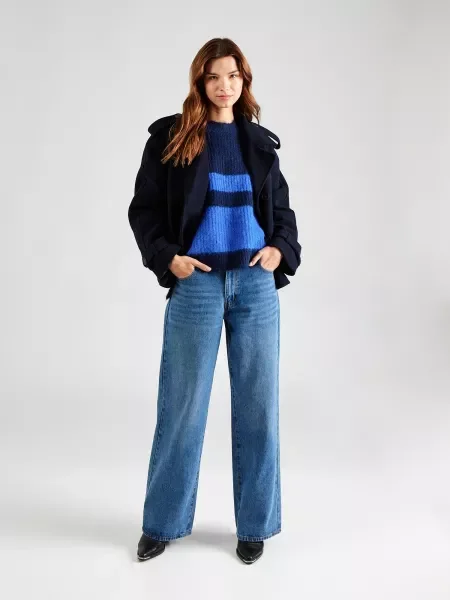 Co'couture Pulover Coralie bleumarin / azur