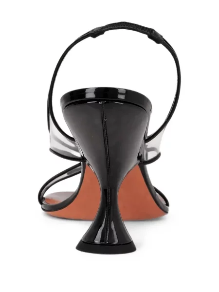 Sandale Amina Muaddi slingback negru