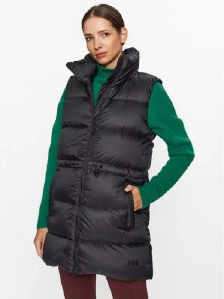Trekové tričko bez rukávů Helly Hansen Essence Down black černé