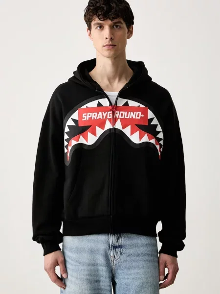 Sprayground hanorac cu și glugă pentru bărbați din negru