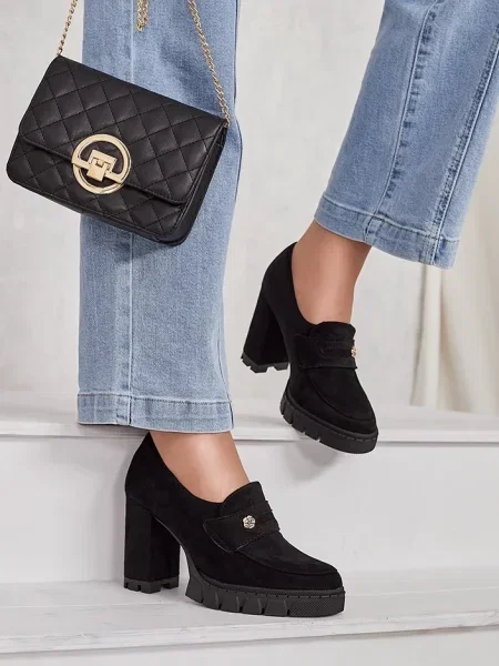 Mocasini Resti negru