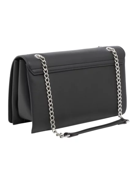 Lniana torebka Love Moschino czarna