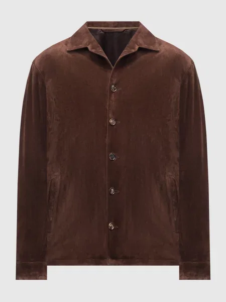 Замшева куртка Brett Johnson коричнева