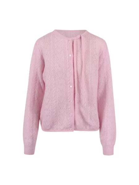 Kardigan Marco Rambaldi pleciony różowy