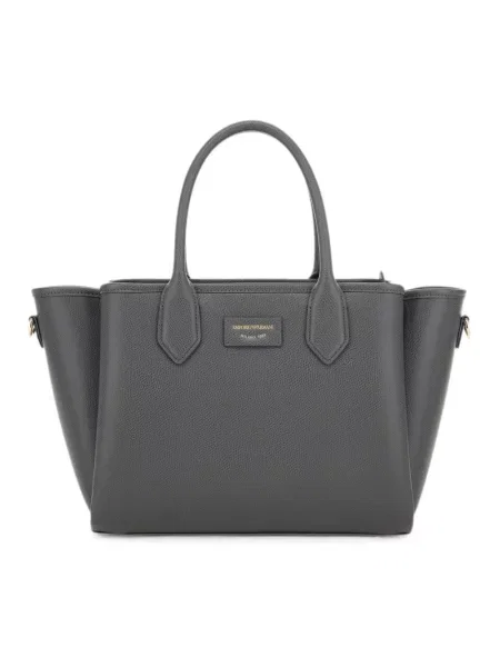 Torebka Emporio Armani skórzana szara