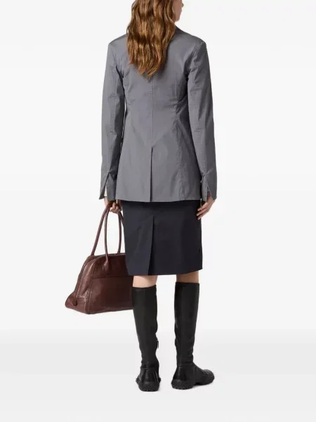 Fustă Miu Miu din poplin negru