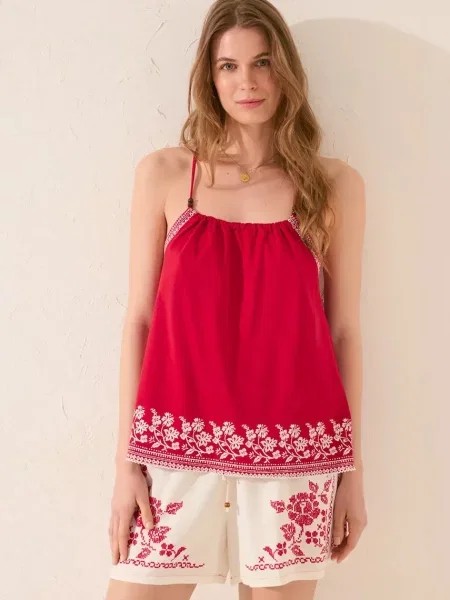 Тениска без ръкави women'secret червено