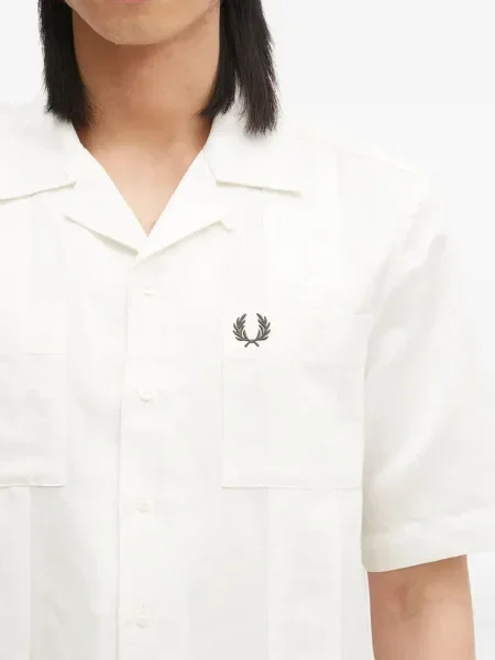 Cămașă Fred Perry cu broderie alb