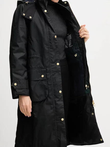 Длинная парка Barbour зеленая