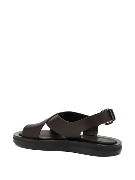 Sandale Co Collection din piele cu platformă maro