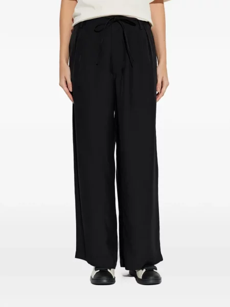 Pantaloni Y-3 cu picior lat negru