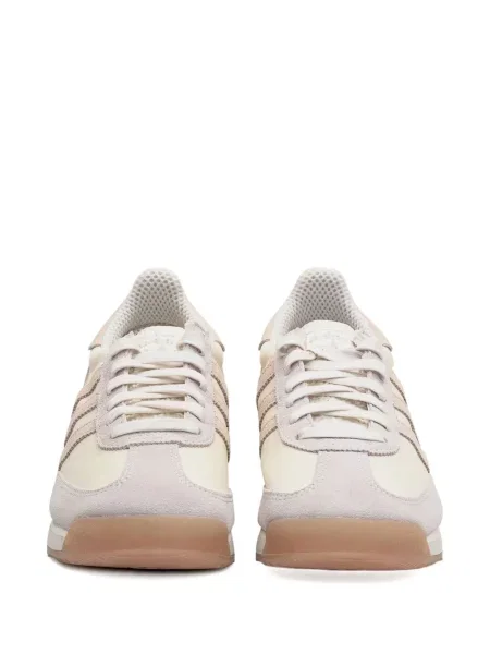 Sneakerși Adidas Samba din piele de căprioară alb