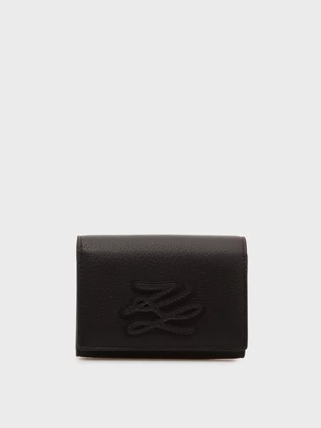 Кошелек Karl Lagerfeld с автографом черный
