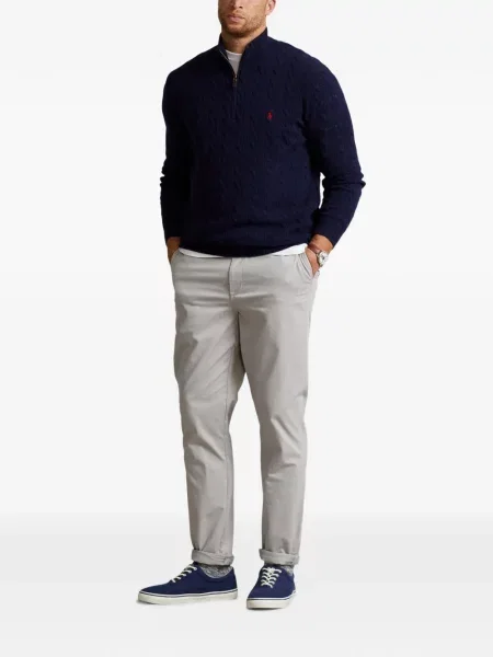 Șosete Polo Ralph Lauren cu broderie în carouri de flanelă verde