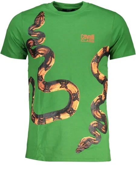 Krátké tričko Cavalli Class černé