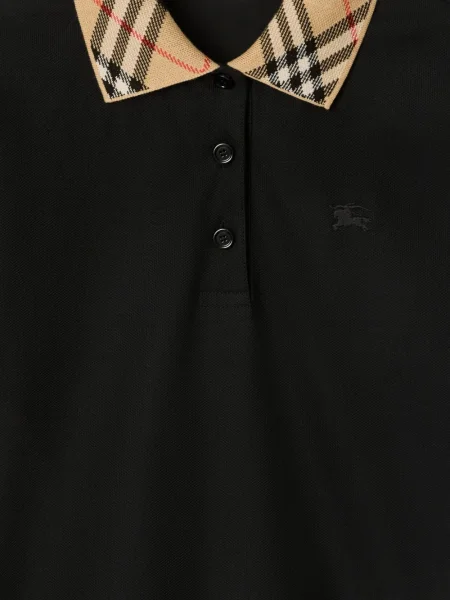 Καρό polo Burberry μαύρο