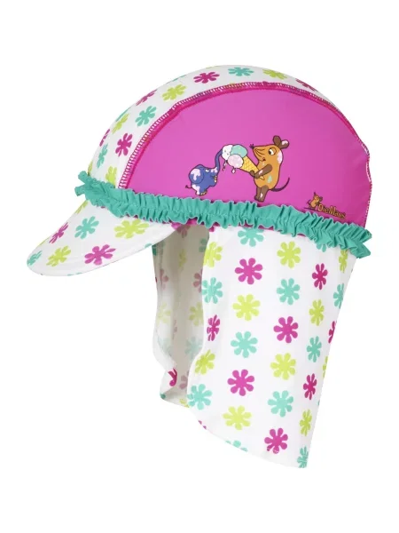 PLAYSHOES Pălărie Die Maus turcoaz / verde deschis / roz eozină alb