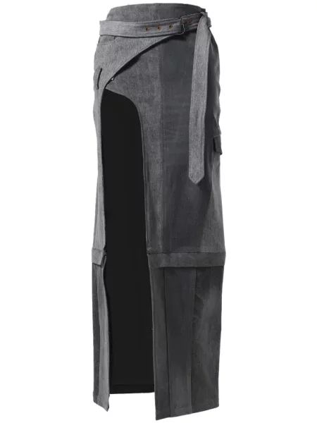 Fustă din denim Srvc Studio gri