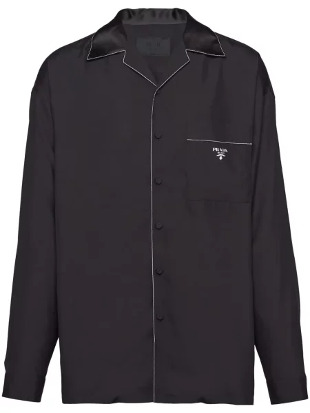 Cămașă Prada de mătase negru