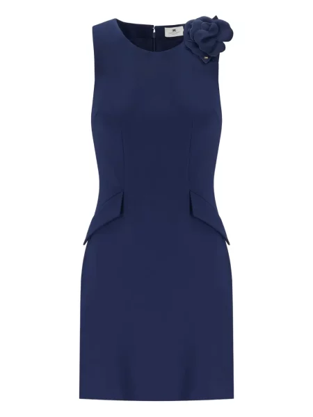 Костюм сукман Elisabetta Franchi без ръкави синьо