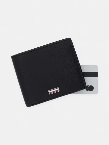 Tommy Hilfiger портфейл мъжки от кожа черно
