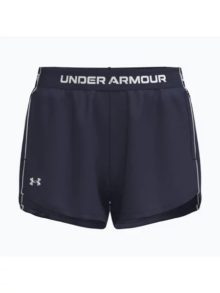 Pantaloni scurți de antrenament pentru femei Under Armour Tech Play Up Shorts midnight navy/white alb