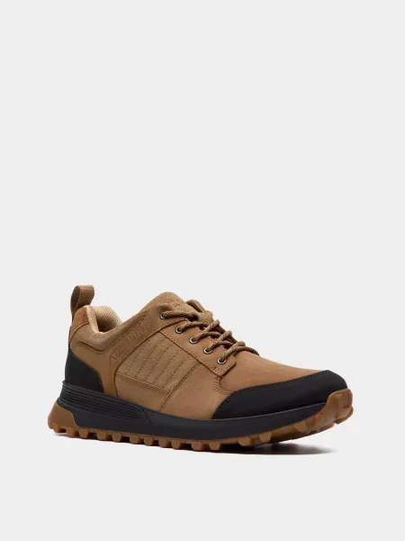 Кроссовки Clarks из нубука коричневые