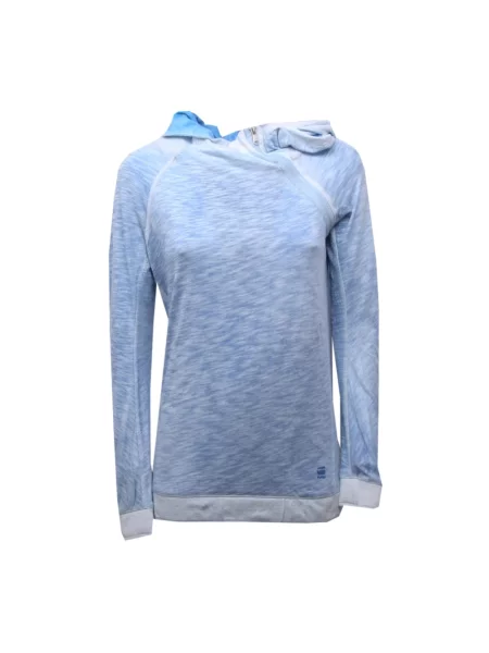 Bluza z kapturem G-star z kapturem niebieska