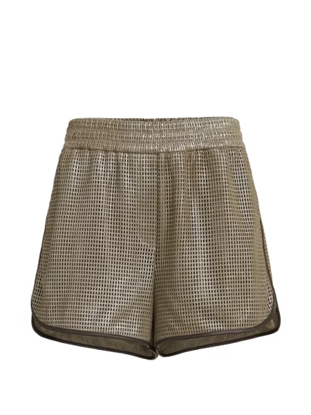 Pantaloni scurți Brunello Cucinelli din piele